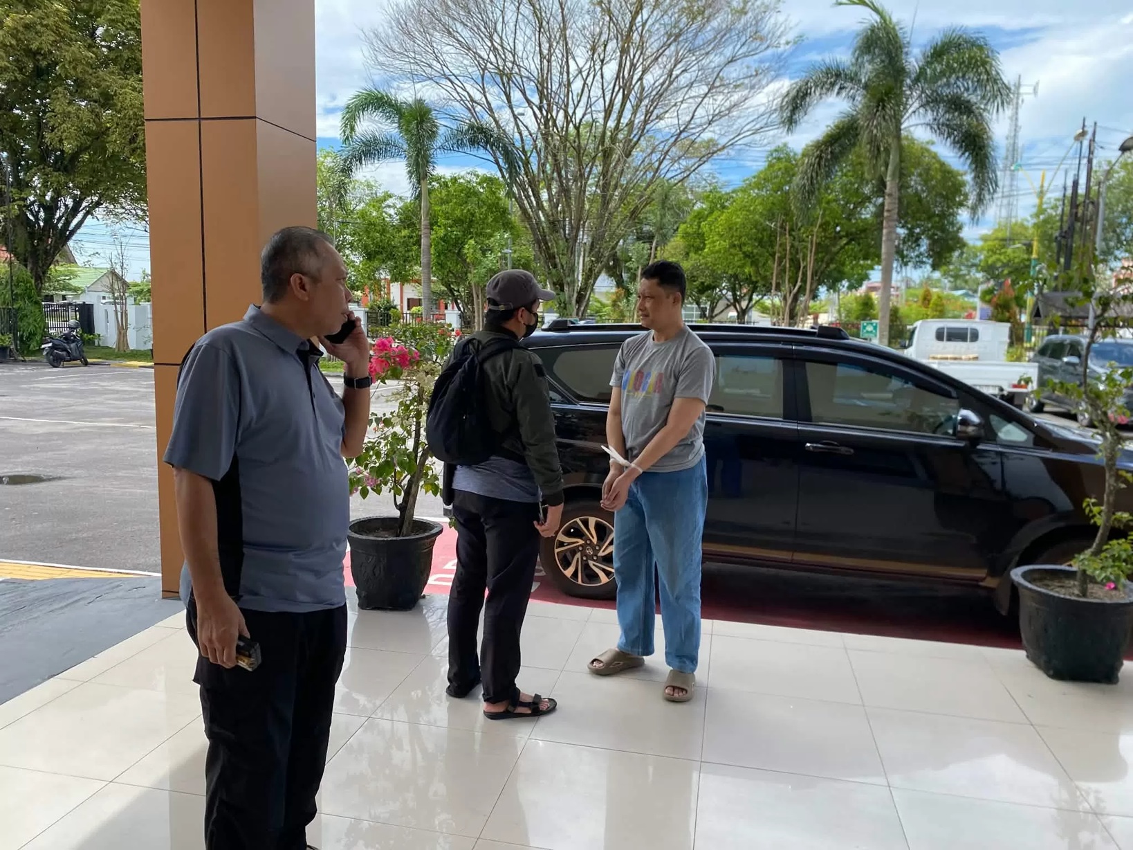 Buronan tindak pidana korupsi Nindyo Purnomo alias Nindyo ditangkap pada Sabtu (7/2) sekitar pukul 09.30 WIB di Jalan Cumi-Cumi, Kelurahan Bukit Tunggal, Palangka Raya. (IST)