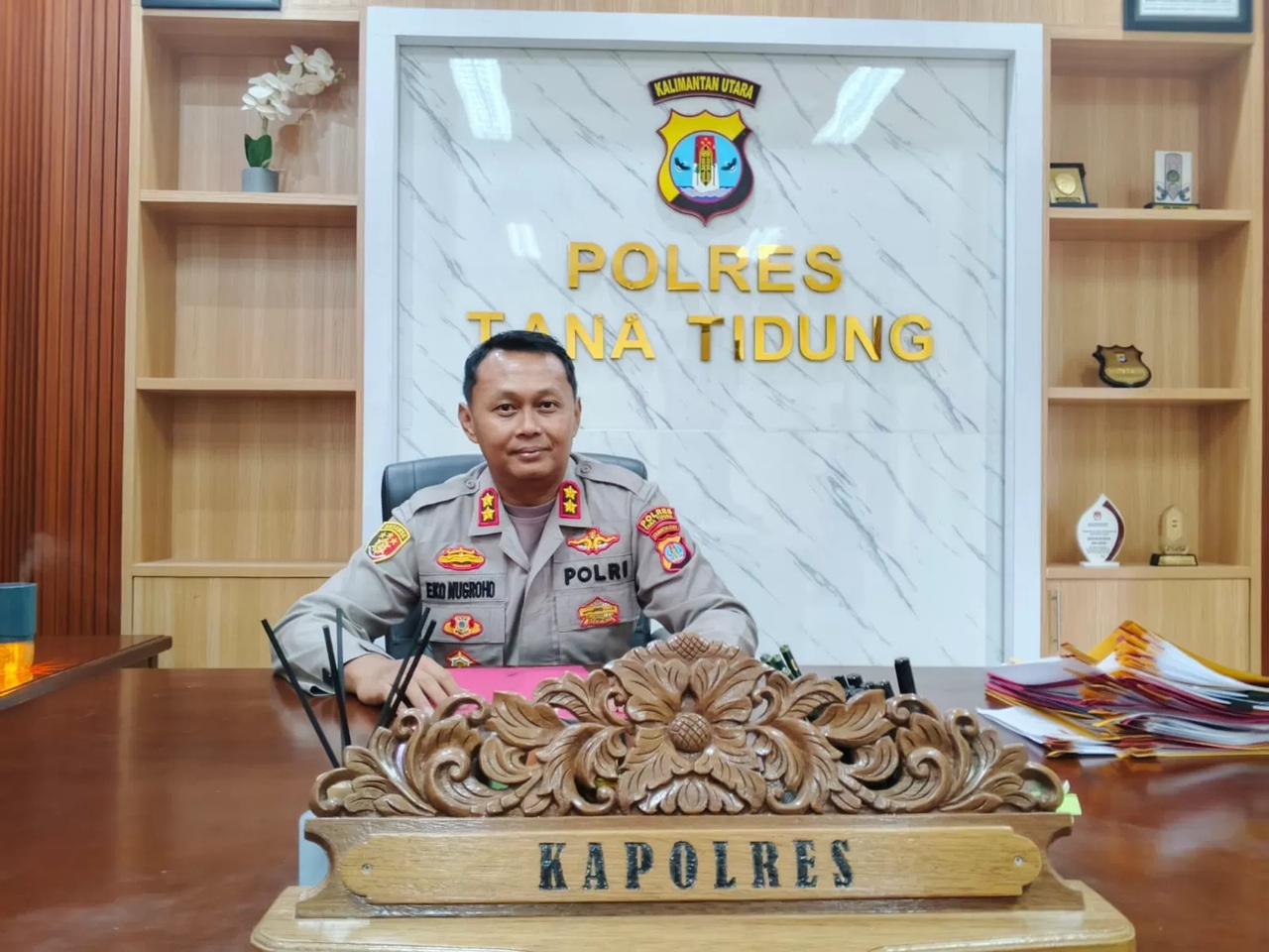Kapolres Tana Tidung, AKBP Eko Nugroho. (RADAR TARAKAN)