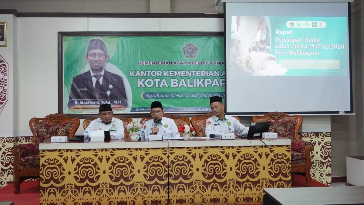 Rapat penetapan Zakat Fitrah oleh Kemenag Balikpapan (Arif Fadillah)