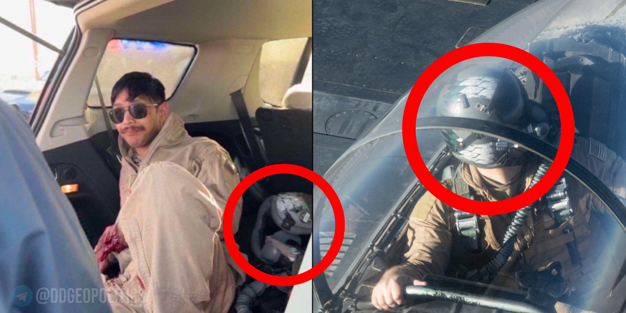 Pilot F15 A Amerika yang jatuh di Kuwait.