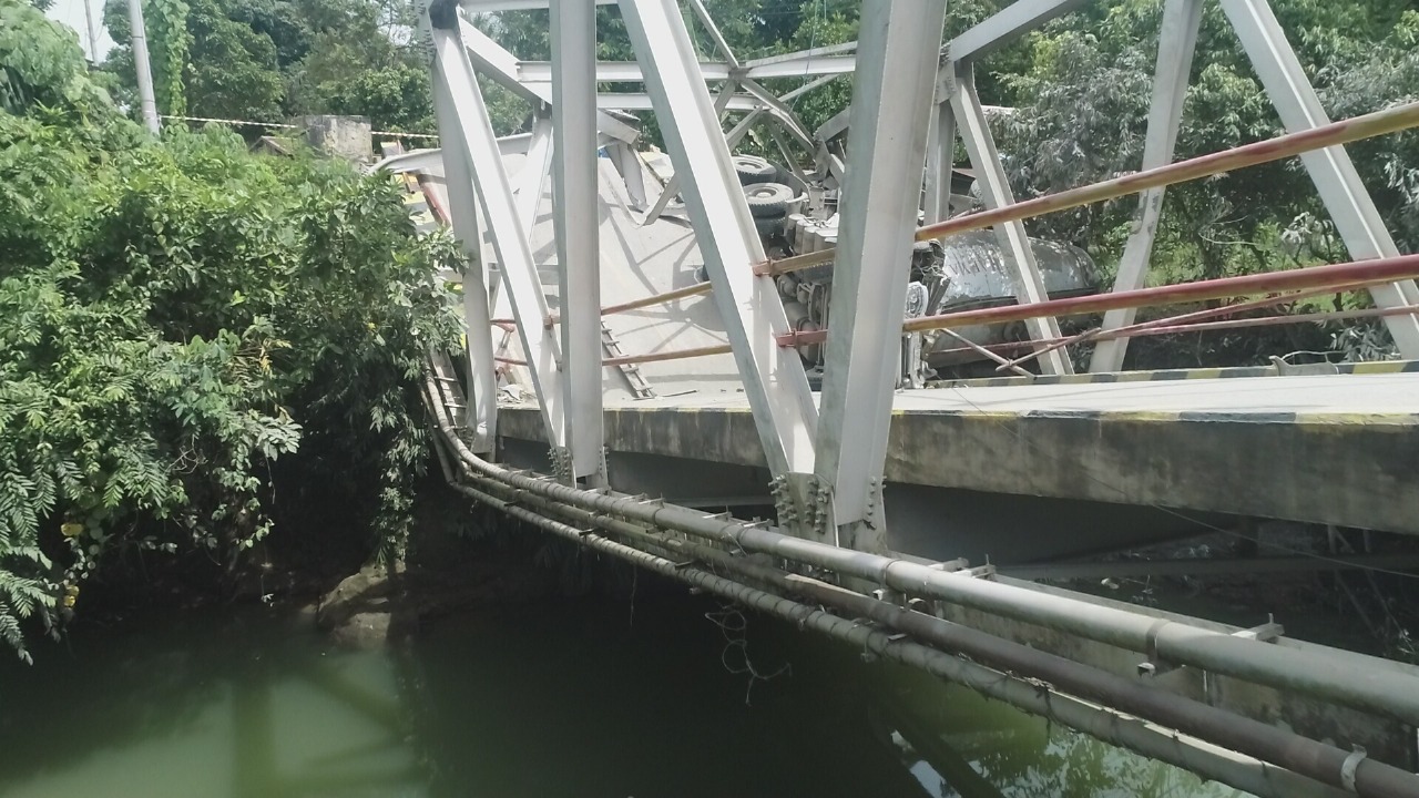 DIMULAI: Jembatan Busui di Kecamatan Batu Sopang, Kabupaten Paser, yang ambruk pada 16 Januari 2025, bakal dibangun tahun 2026 ini. 