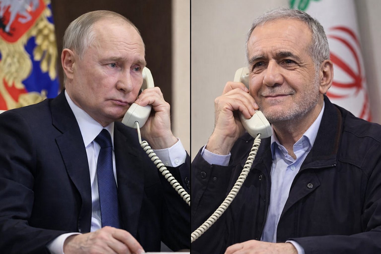 Vladimir Putin, melakukan pembicaraan telepon mendalam dengan Presiden Iran, Masoud Pezeshkian