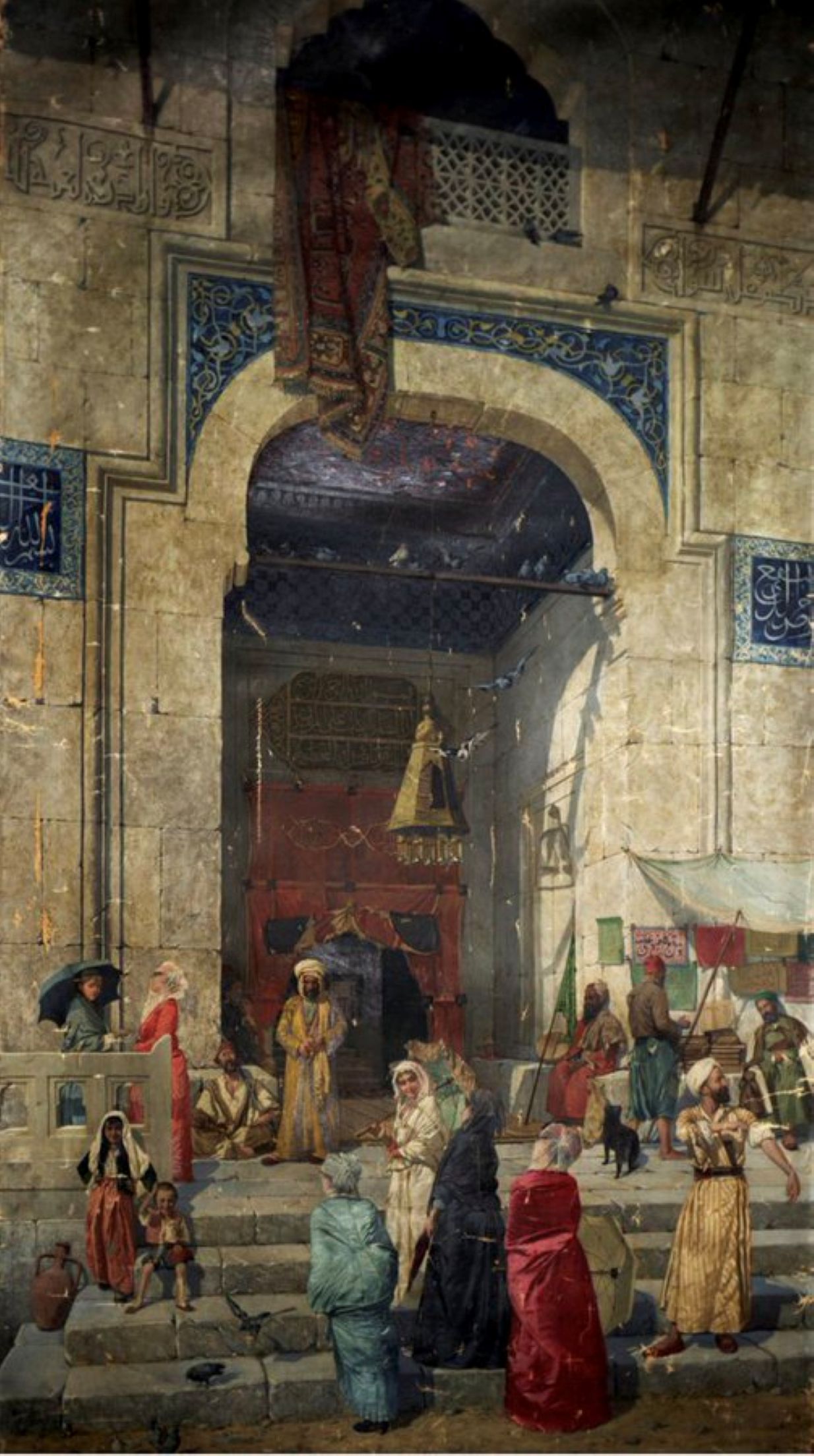 Lukisan bertajuk &ldquo;Pintu Masjid&rdquo; (The Mosque Door) karya Osman Hamdi Bey.