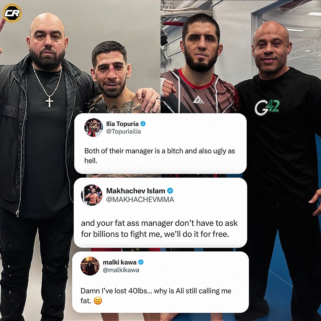 Ilia dan manajernya serta Islam dan manajernya Ali Abdelaziz.