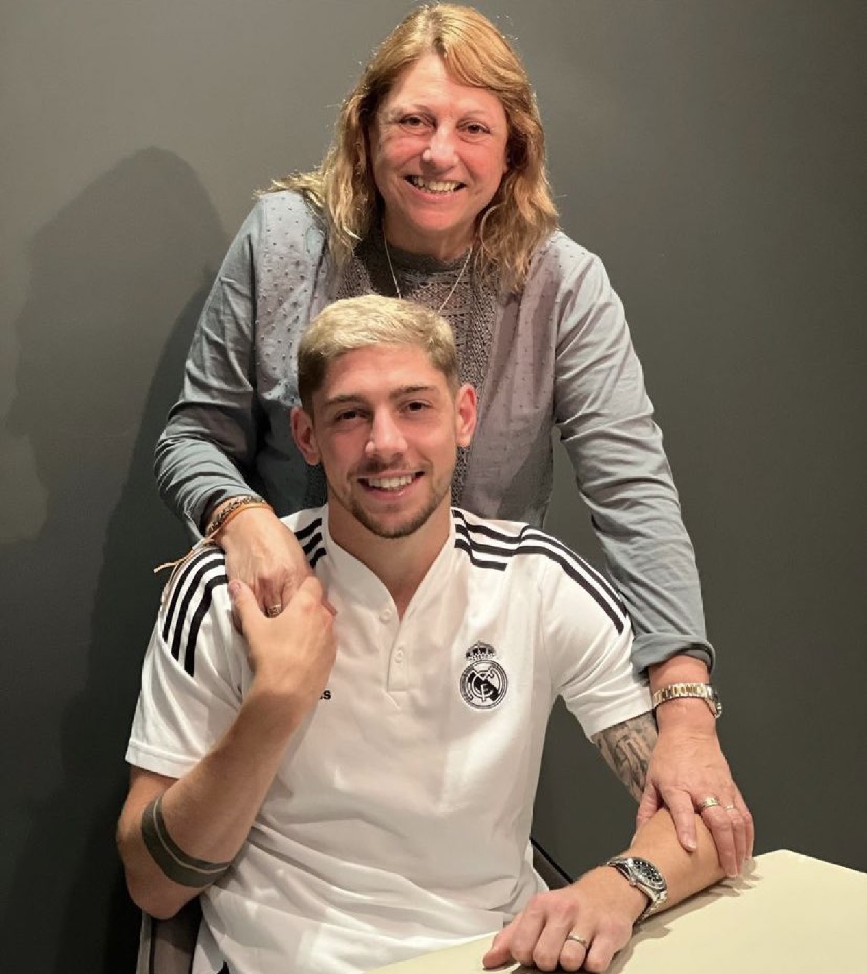 Doris Valverde dan anaknya Federico Valverde