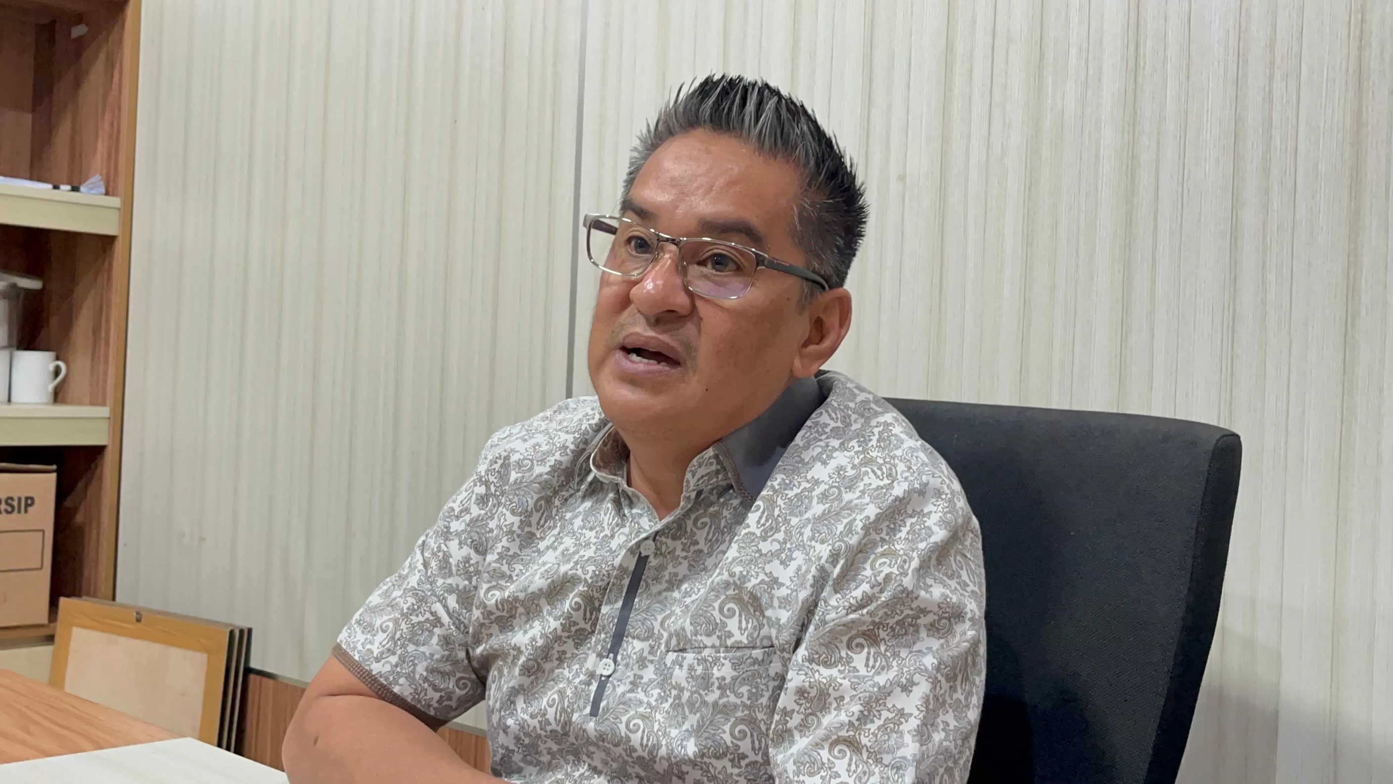 PANSUS: H Haris, Ketua Fraksi PDIP DPRD Kota Balikpapan mendesak dibuatnya Pansus mandeknya proyek RS Sayang Ibu. (IST)  