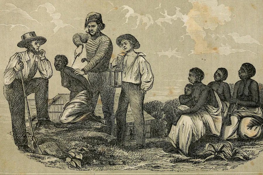 Lukisan tentang perbudakan AS.