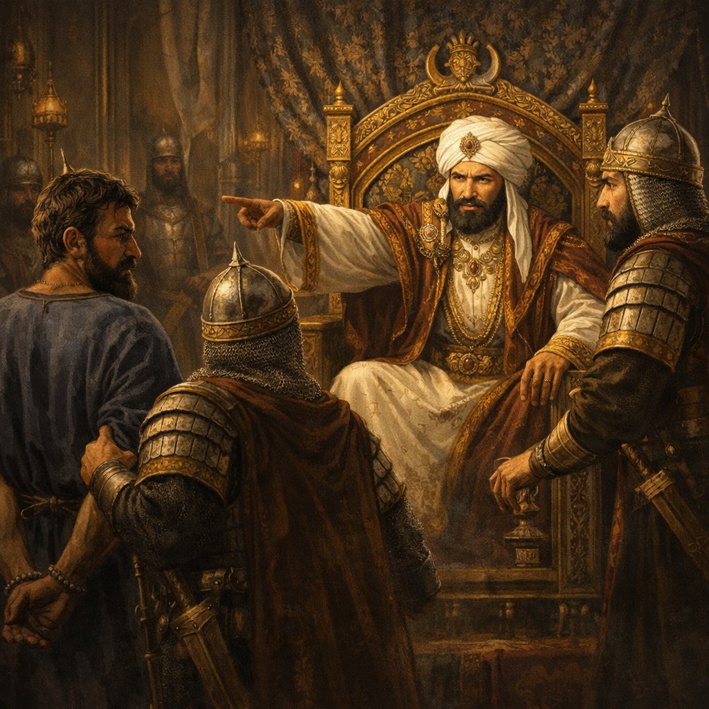 Ilustrasi pemberontakan Theophobos.