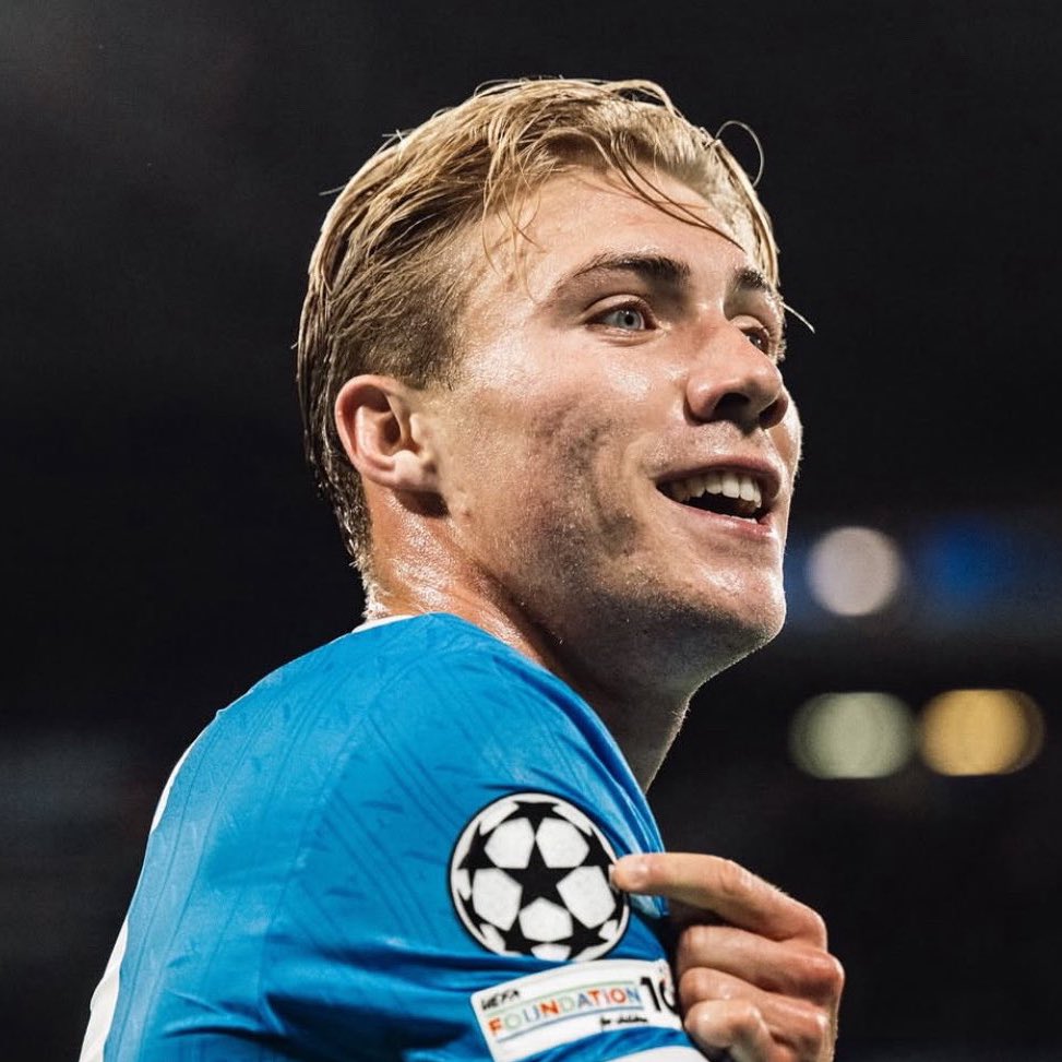 Rasmus H&oslash;jlund yang kini dipinjamkan ke Napoli.