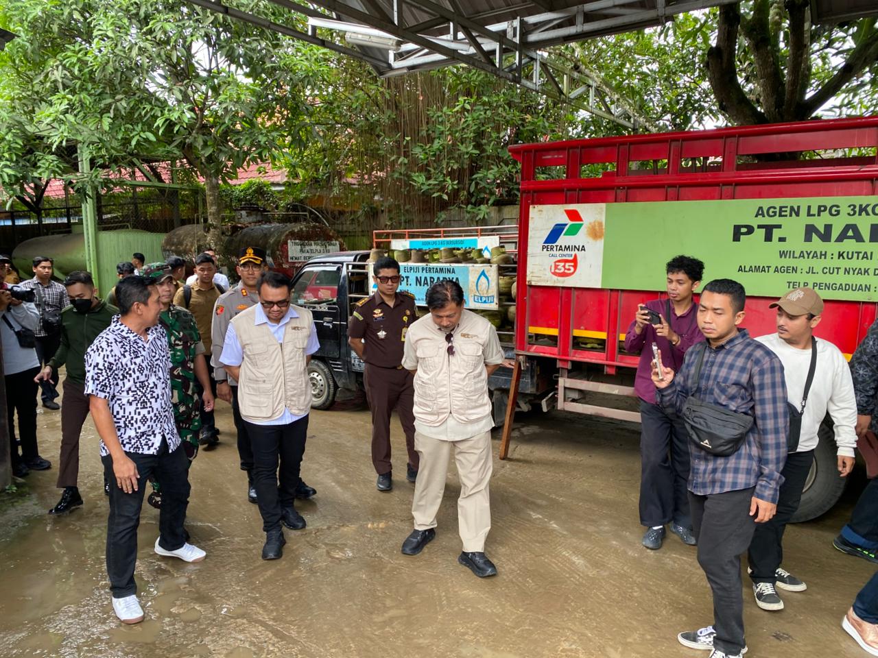 Monitoring stok LPG di PT Nararya Tenggarong (Elmo/Prokal.co)