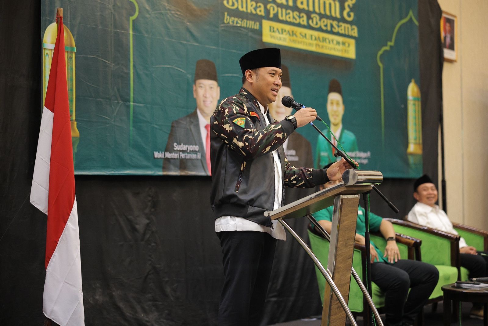 KOLABORASI: Sudaryono saat menghadiri silaturahmi dan buka puasa bersama GP Ansor Jateng di Semarang, Senin, 16 Maret 2026.