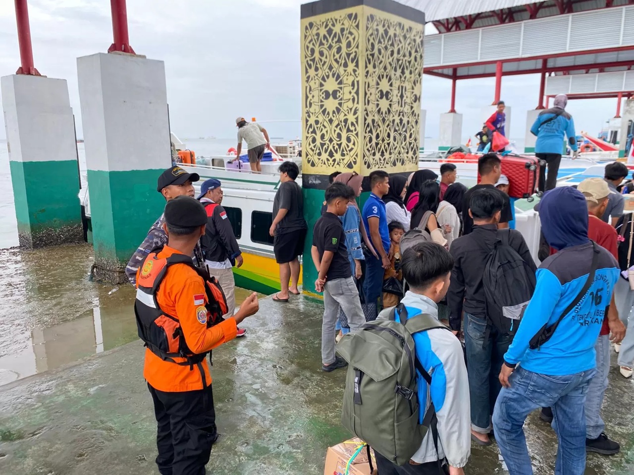 IMBAU : Basarnas Tarakan mengimbau masyarakat yang melakukan perjalanan laut selama arus mudik Lebaran untuk lebih memperhatikan keselamatan. (BASARNAS TARAKAN) 