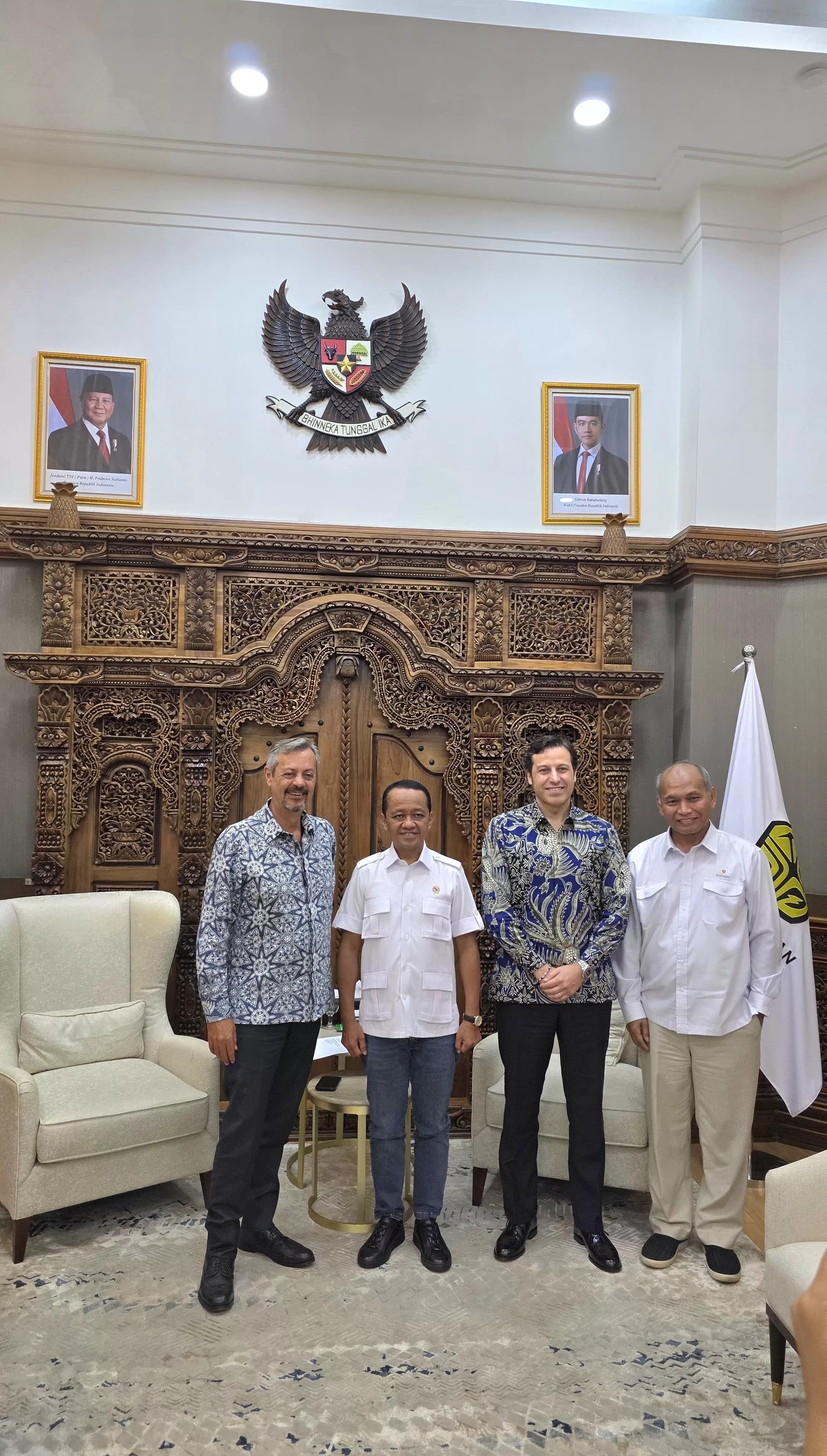 Perwakilan ENI bertemu Menteri ESDM, Bahlil Lahadalia di Jakarta.