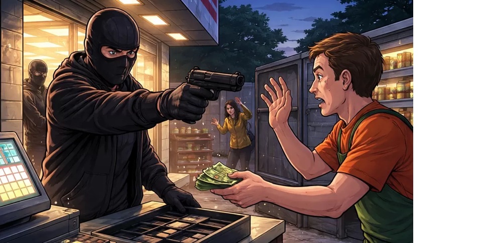 Ilustrasi penodongan.