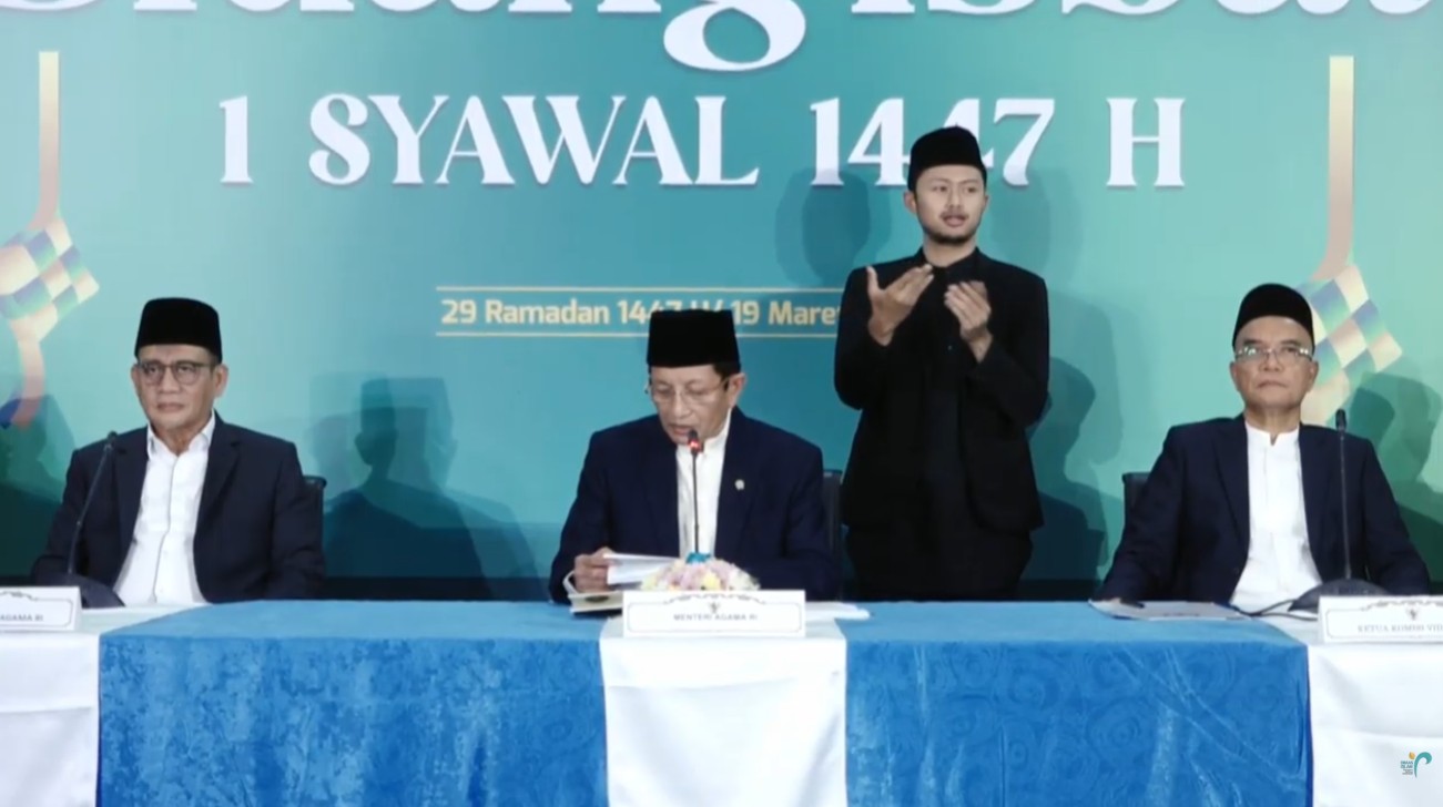 Pemerintah umumkan tanggal Lebaran 2026 pada konferensi pers hasil sidang isbat hari ini, 19 Maret 2026. 