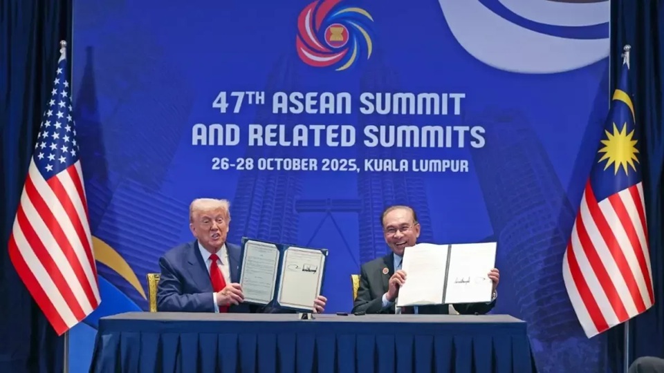 Ilustrasi Malaysia akhiri hubungan dagang dengan Amerika Serikat. (Bernama via New Strait Times). 