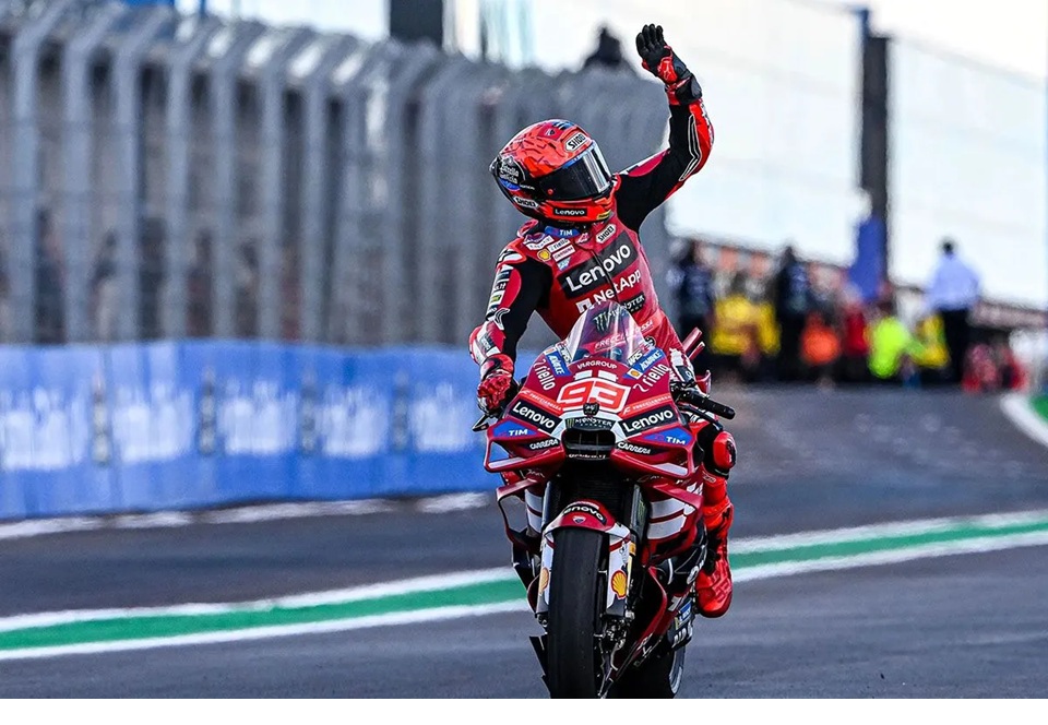 Pembalap Ducati Lenovo Team Marc Marquez