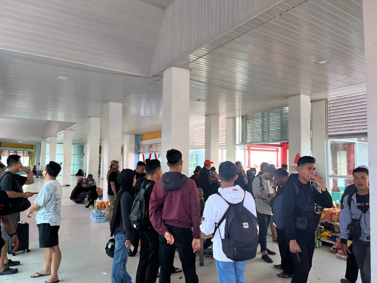 Aktivitas penumpang speedboat di Pelabuhan Tengkayu I Tarakan mencapai puncaknya pada H+4, Selasa (24/3). (SEPTIAN ASMADI/HRK)