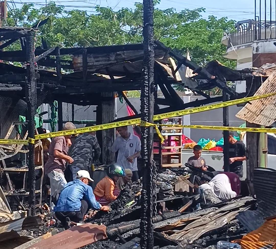  Lokasi kebakaran di Pasar Segiri Samarinda.