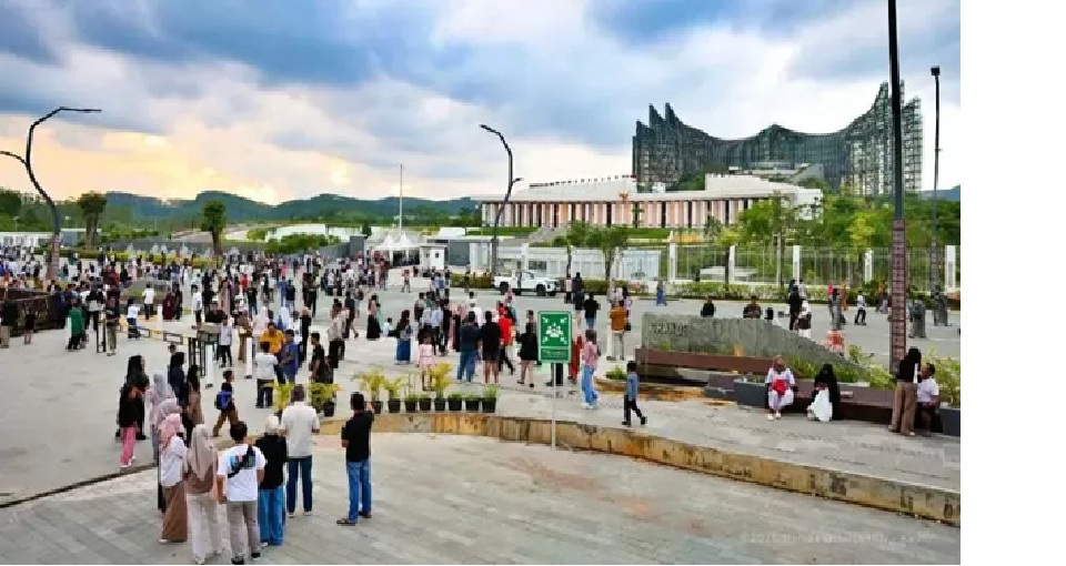 Jumlah pengunjung IKN mencapai 143.126 orang selama libur Lebaran 2026. Fasilitas lengkap, hiburan, hingga pusat informasi jadi daya tarik utama.(IST)