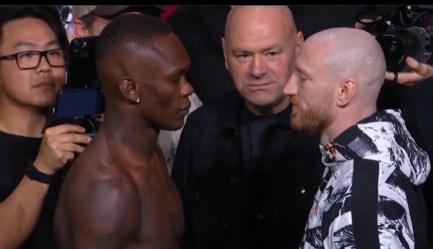 Faceoff Israel Adesanya vs Joe Pyfer