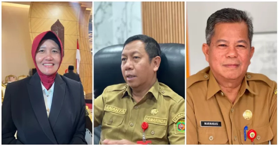 KANDIDAT SEKDA. Neneng Chamelia Shanti, Ananta Fathurrozi, dan Marnabas Patiroy. 