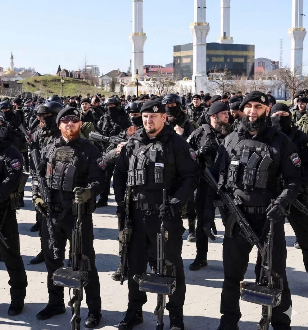 Unit militer Chechnya di bawah komando Ramzan Kadyrov 