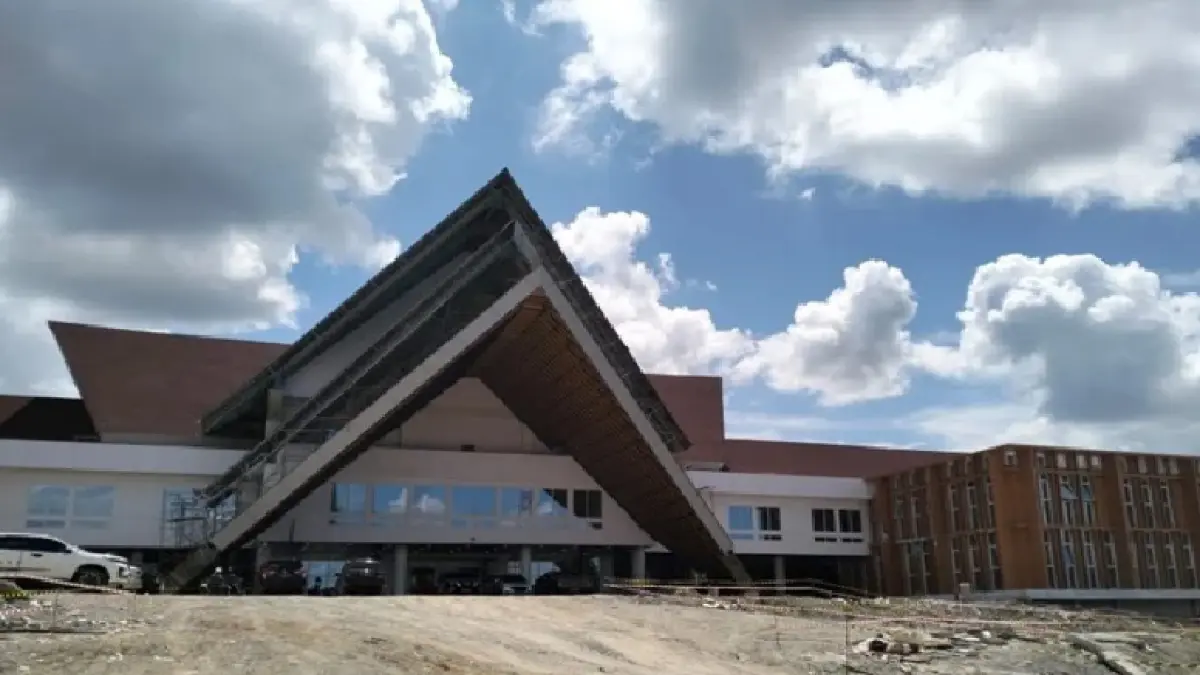 Gedung DPRD Kaltara saat masih dalam pengerjaan. Saat ini fisik sudah 100 persen.
