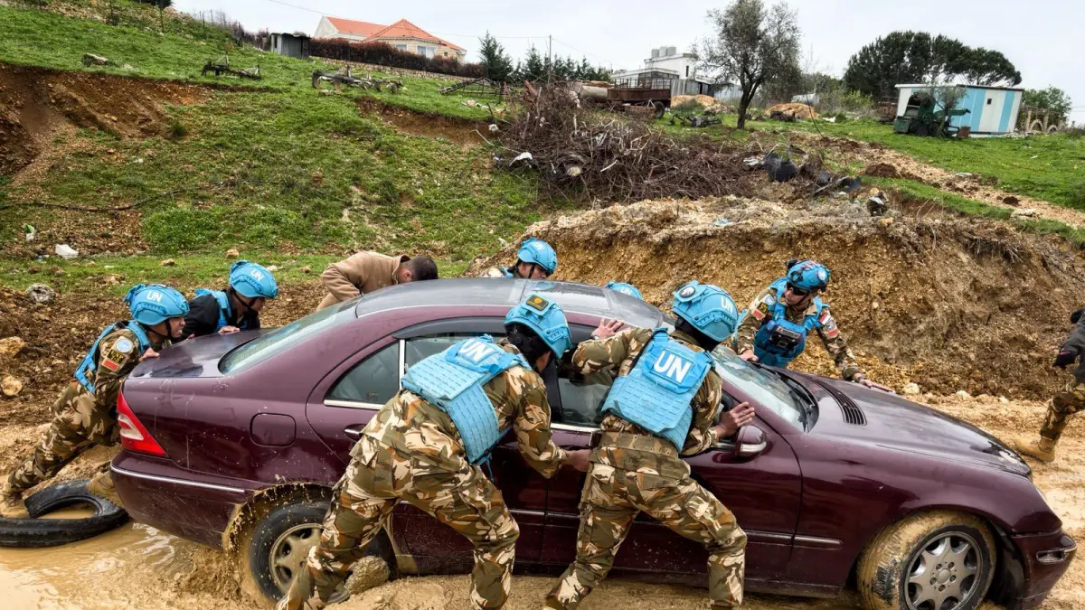 Pasukan penjaga perdamaian Indonesia.