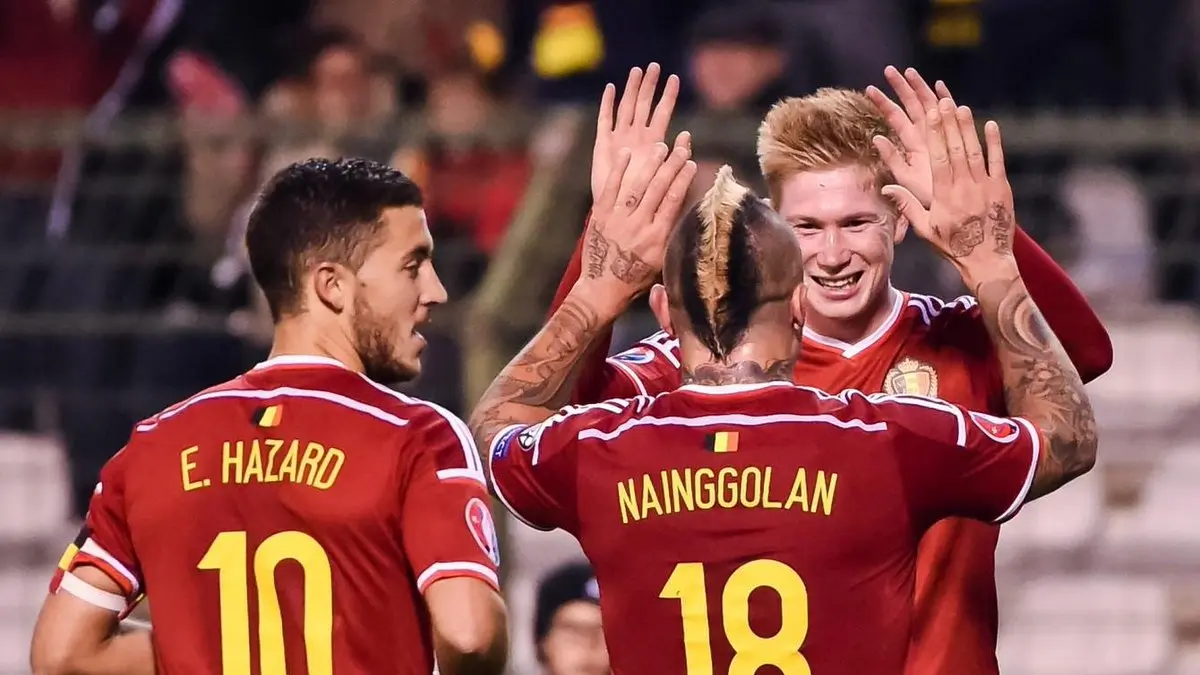 Radja Nainggolan saat berseragam timnas Belgia.