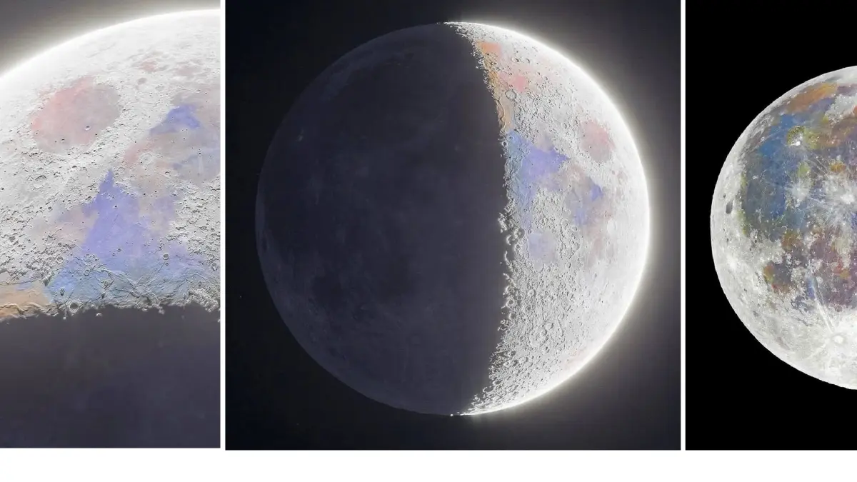 Bulan yang diabadikan wahana Orion dalam misi Artemis II.
