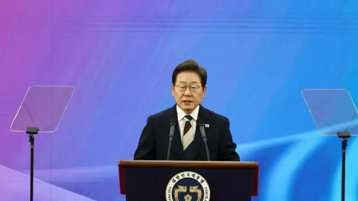 Presiden Korea Selatan (Korsel) Lee Jae Myung. 
