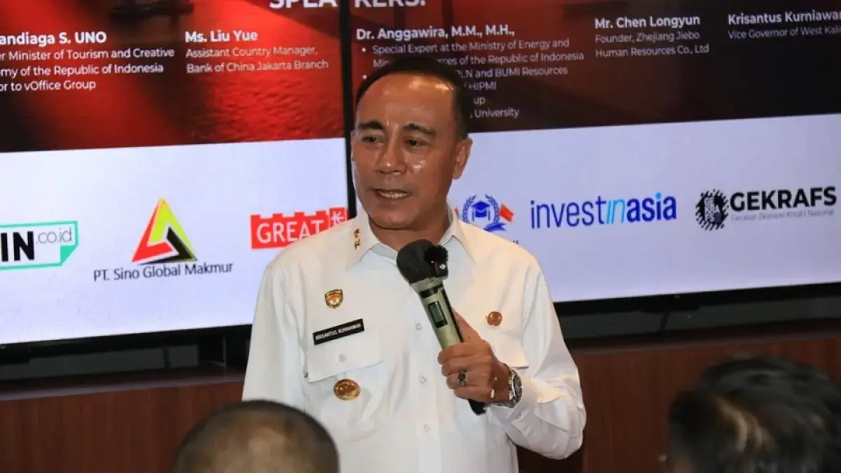 Wakil Gubernur Kalimantan Barat, Krisantus Kurniawan.