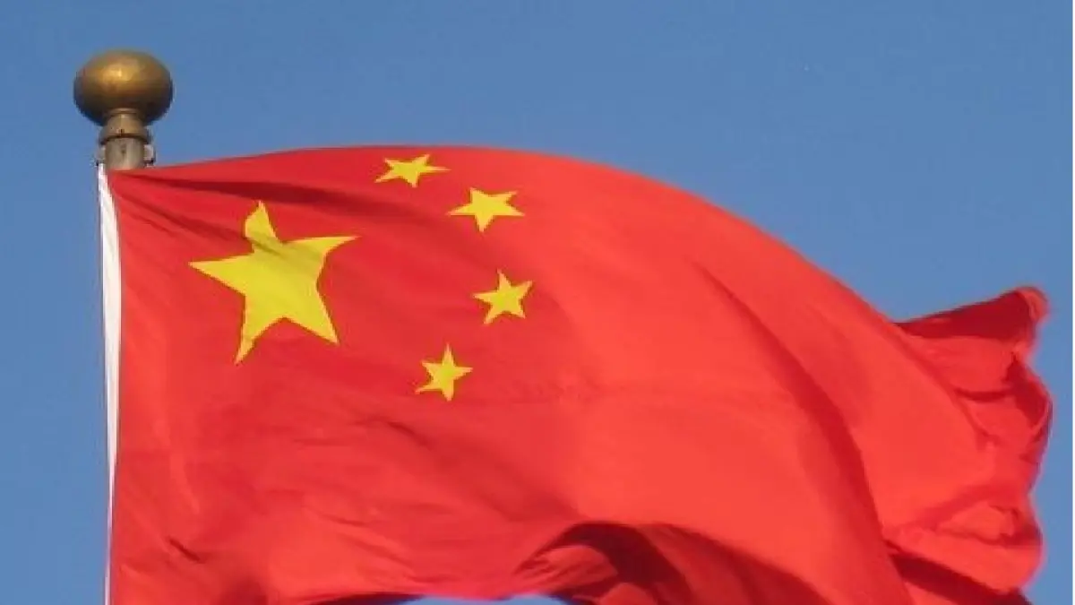 Ilustrasi bendera China.