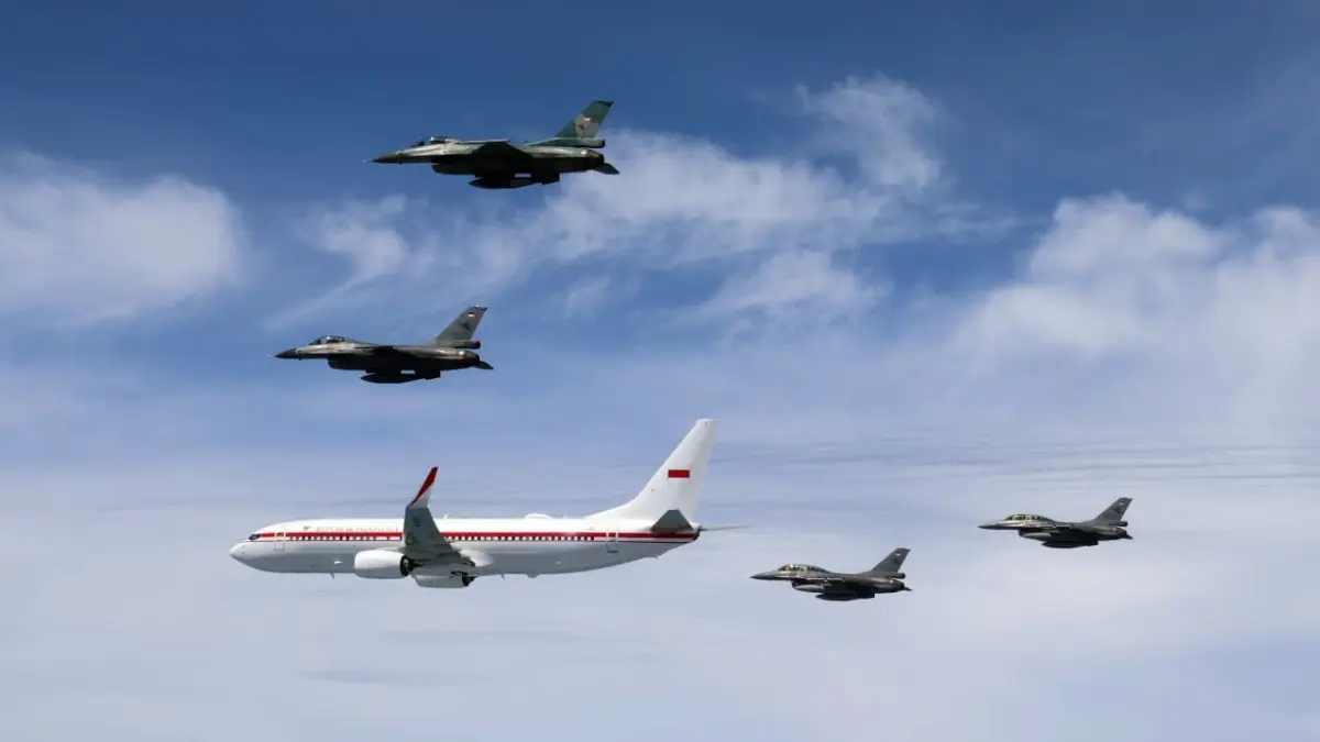 Sejumlah pesawat tempur TNI AU.