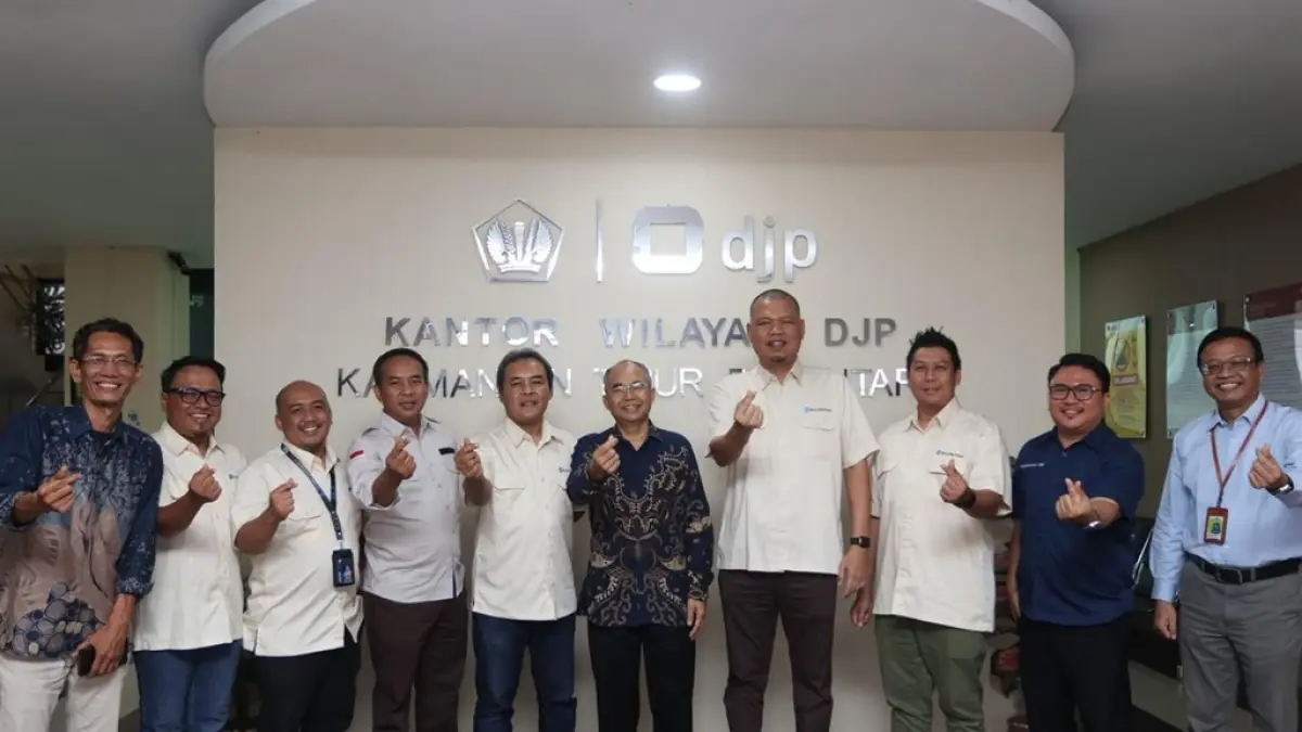 Kunjungan manajemen Kaltim Post ke Kantor Wilayah Direktorat Jenderal Pajak Kalimantan Timur dan Utara di Ringroad, Gunung Bahagia Balikpapan, Kamis (16/4) (Foto: Ulil Muawanah/KP)