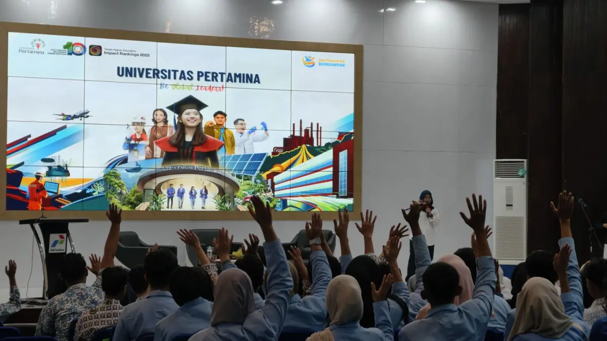 PT Pertamina Patra Niaga (PPN) Kilang Balikpapan menjadi tuan rumah kegiatan sosialisasi penerimaan mahasiswa baru Universitas Pertamina yang dikemas dalam acara bertajuk Universitas Pertamina Goes to Kilang RU V.