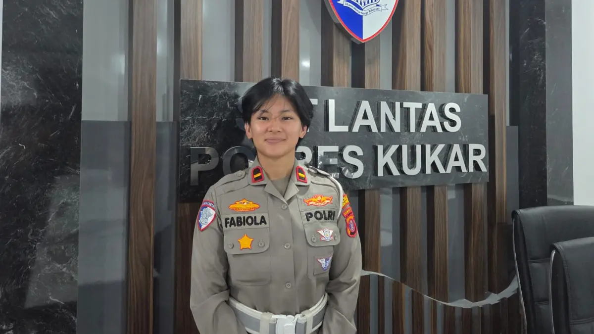 Kanit Kamsel Satlantas Polres Kukar, Ipda Fabiola Umaida (Elmo/Prokal.co)