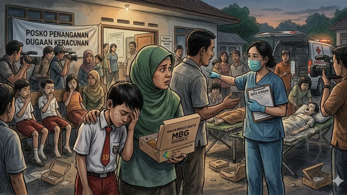 Ilustrasi keracunan MBG