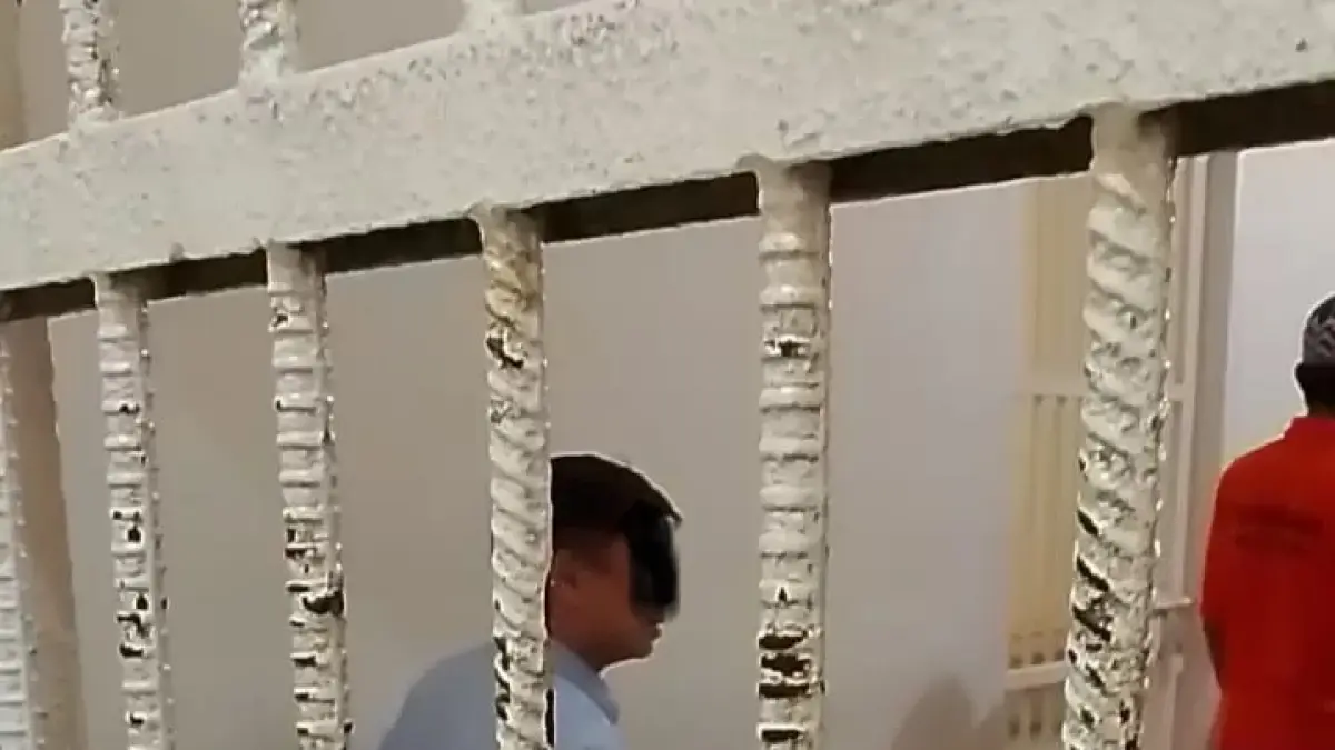 HD saat di ruang Tahanan PN Balikpapan (Moeso)