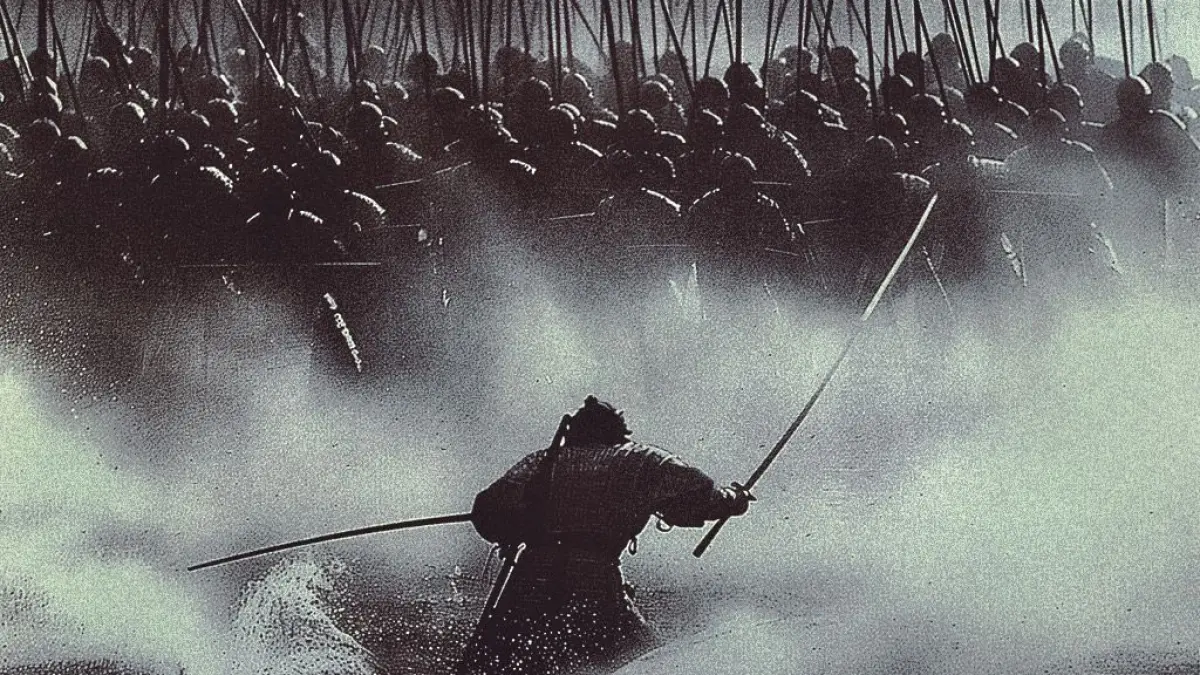 Ilustrasi prajurit Samurai Jepang.