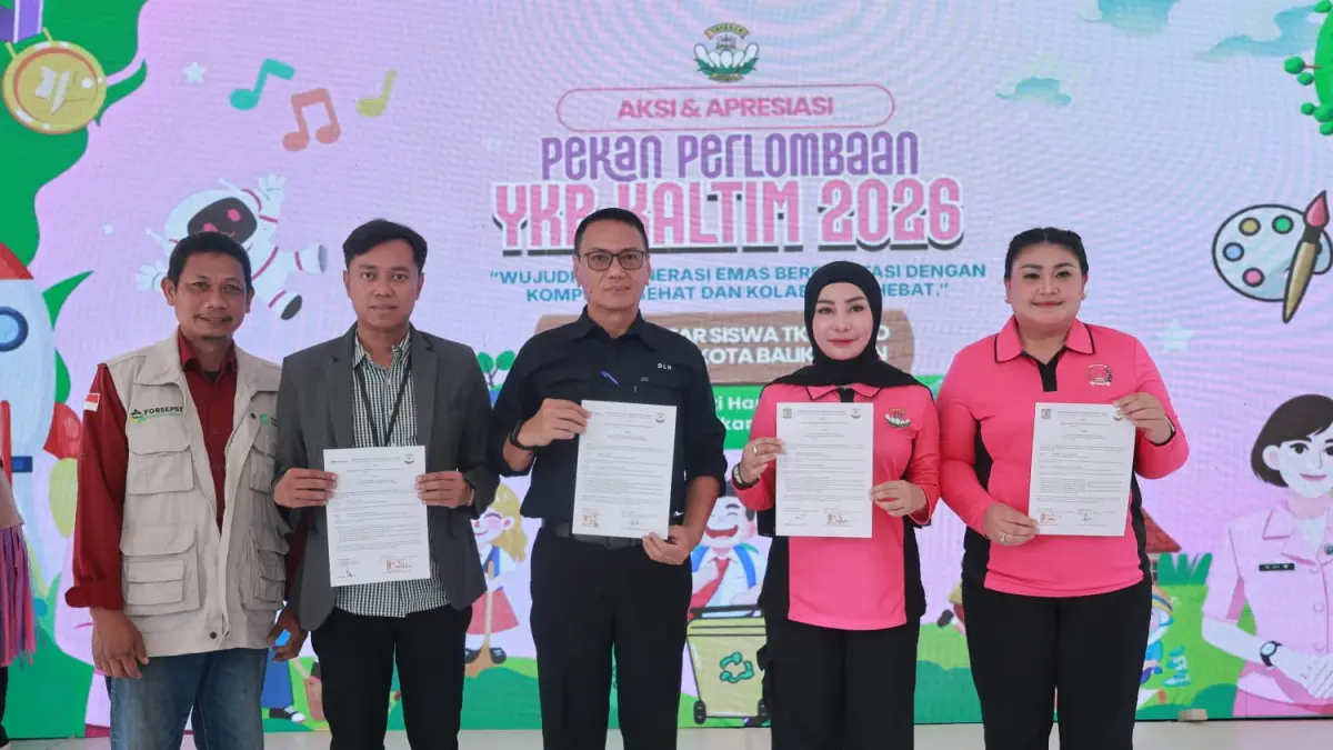  Dinas Lingkungan Hidup (DLH) Kota Balikpapan menegaskan penguatan pendidikan lingkungan sejak dini dalam penutupan Pekan Perlombaan 2026 yang digelar Yayasan Kemala Bhayangkari Daerah Kalimantan Timur. 
