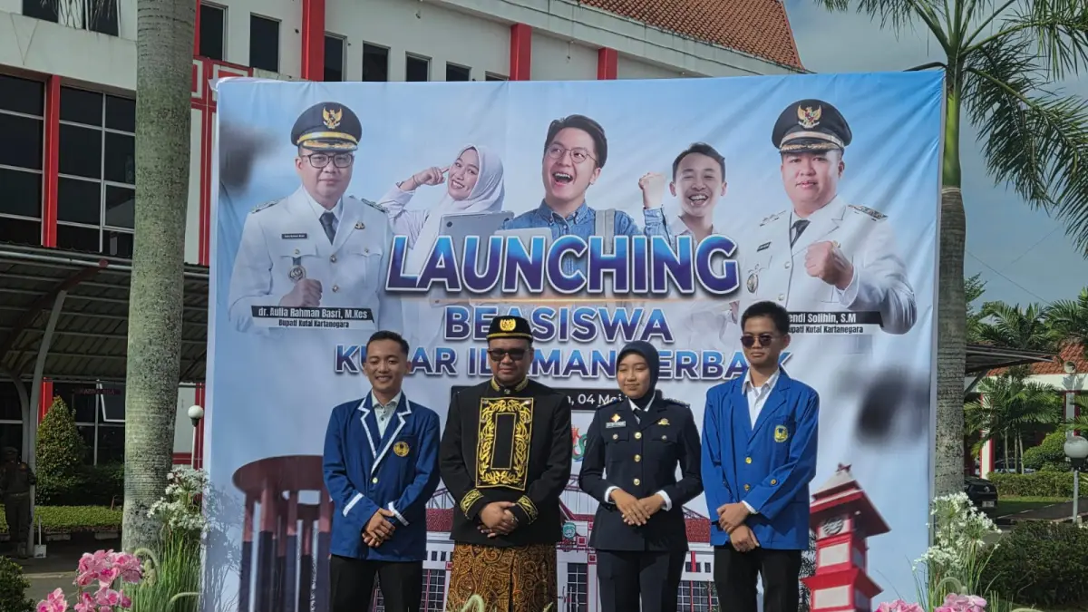 Launching Beasiswa Kukar Idaman Terbaik 2026 di puncak peringatan Hardiknas (Elmo/Prokal.co)