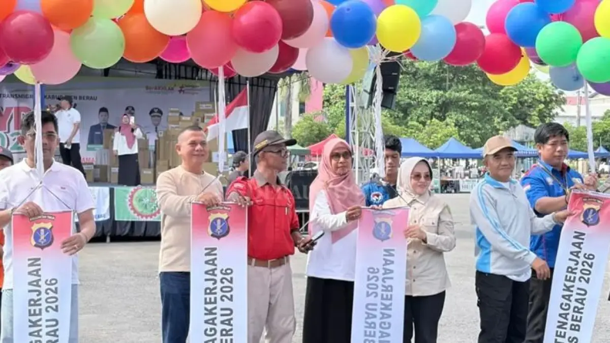 MAY DAY: Peringatan Hari Buruh Internasional 2026 di Lapangan GOR Pemuda Tanjung Redeb, Jumat, 1 Mei 2026. ISTIMEWA