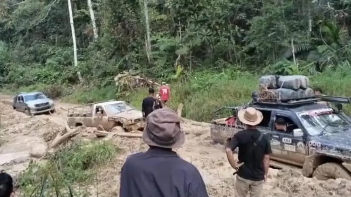 Medan yang berat menuju Krayan.