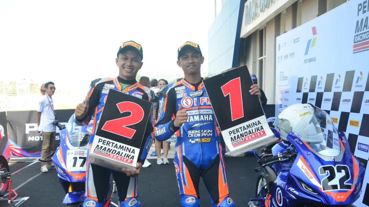 Pembalap-pembalap Yamaha berhasil memenangi race dan memimpin klasemen sementara Kejurnas Mandalika Racing Series setelah selesai digelar seri 1 di sirkuit internasional Mandalika, 25-26 April 2026.