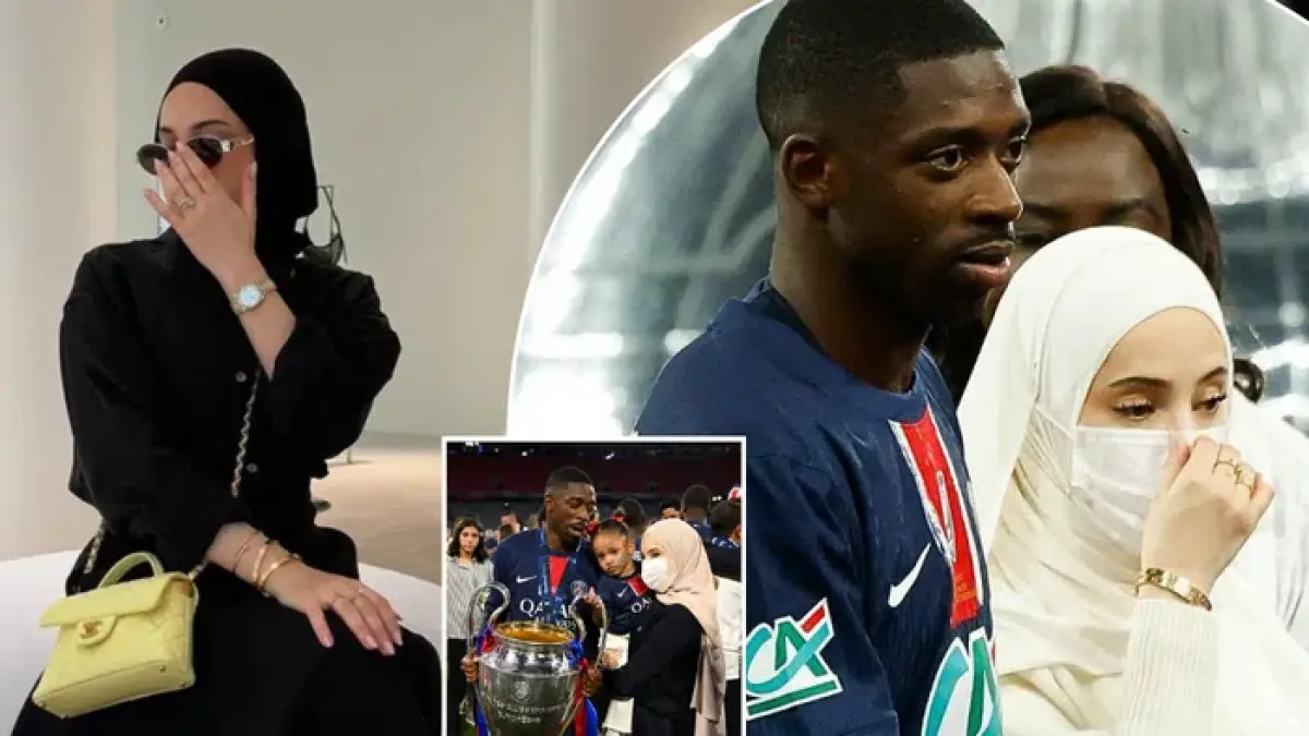  Ousmane Dembele dan istri.