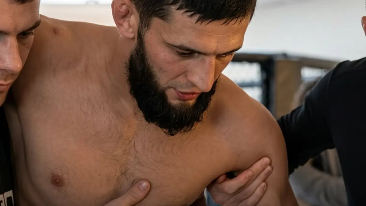 Pemotongan berat badan menjadi tantangan berat bagi petarung UFC. Khamzat Chimaev dalam proses pemotongan berat badan.
