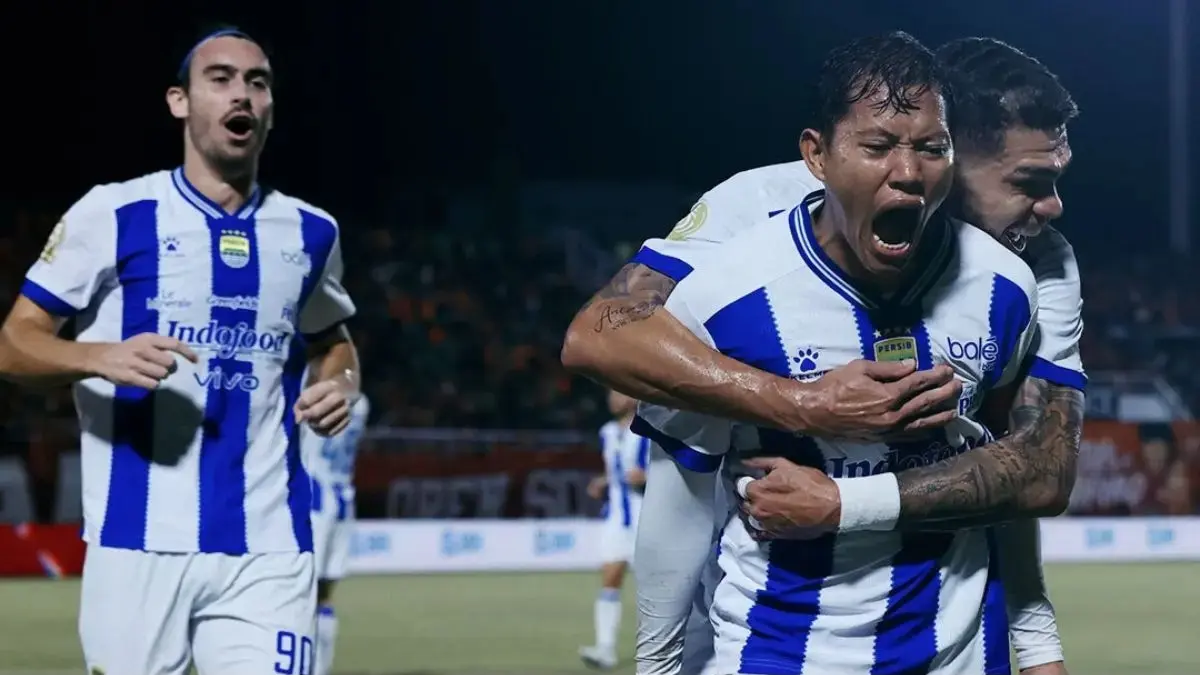 Selebrasi Adam Alis merayakan gol Persib Bandung. (Dok. Media Persib)