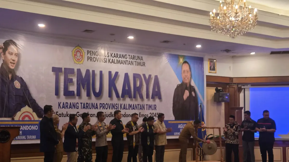 Temu Karya Karang Taruna Kaltim di Kabupaten Kutai Kartanegara (Elmo/Prokal.co)